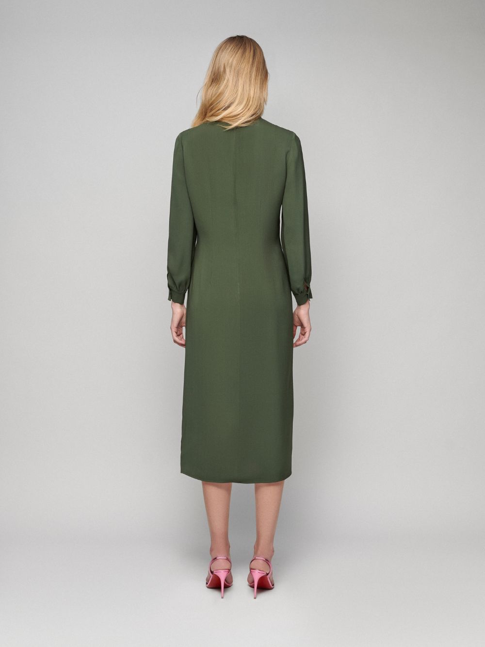 Hermes Silk Dress with Necklace
