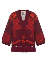 PaulaJade Embroidered Wool Sweater at Fashion Clinic