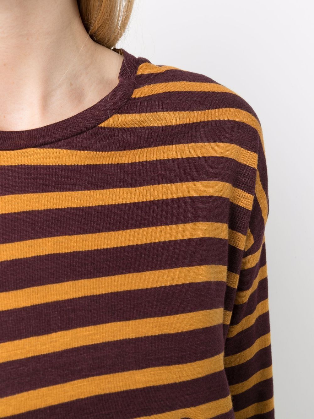 PaulaLinen Striped Long Sleeved T-Shirt at Fashion Clinic