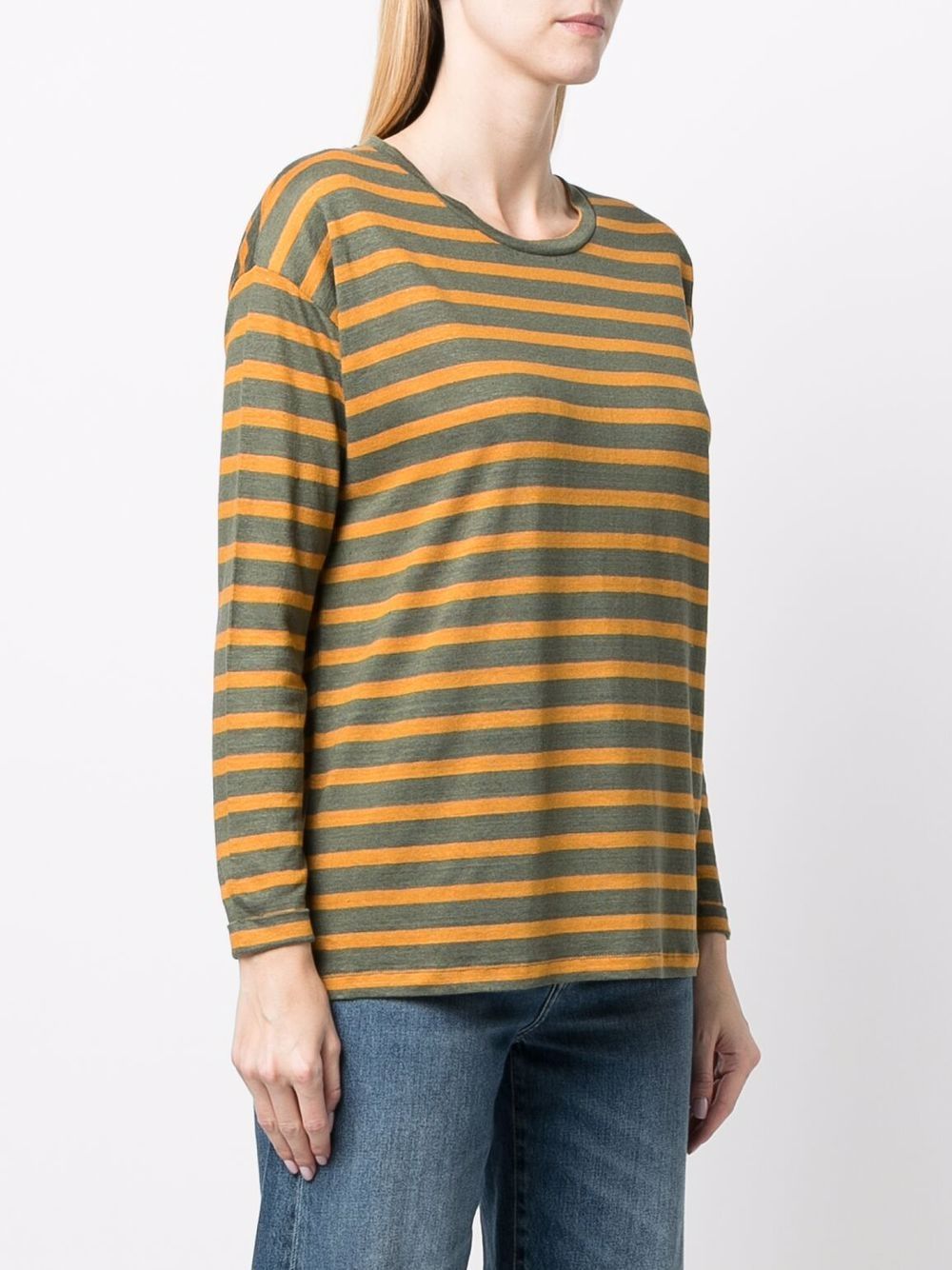 PaulaLinen Striped Long Sleeved T-Shirt at Fashion Clinic