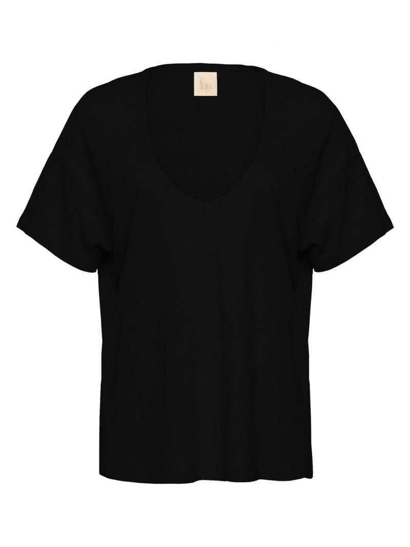 PaulaLinen V-Neck T-Shirt at Fashion Clinic