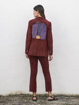 PaulaPaula Embroidered Leather Blazer at Fashion Clinic