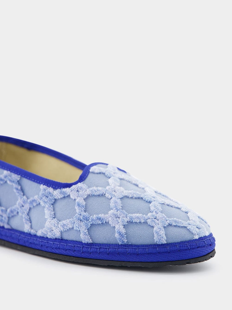 PiedaterreModigliani Blue Slippers Bevilacqua Edition at Fashion Clinic