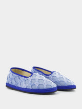 PiedaterreModigliani Blue Slippers Bevilacqua Edition at Fashion Clinic