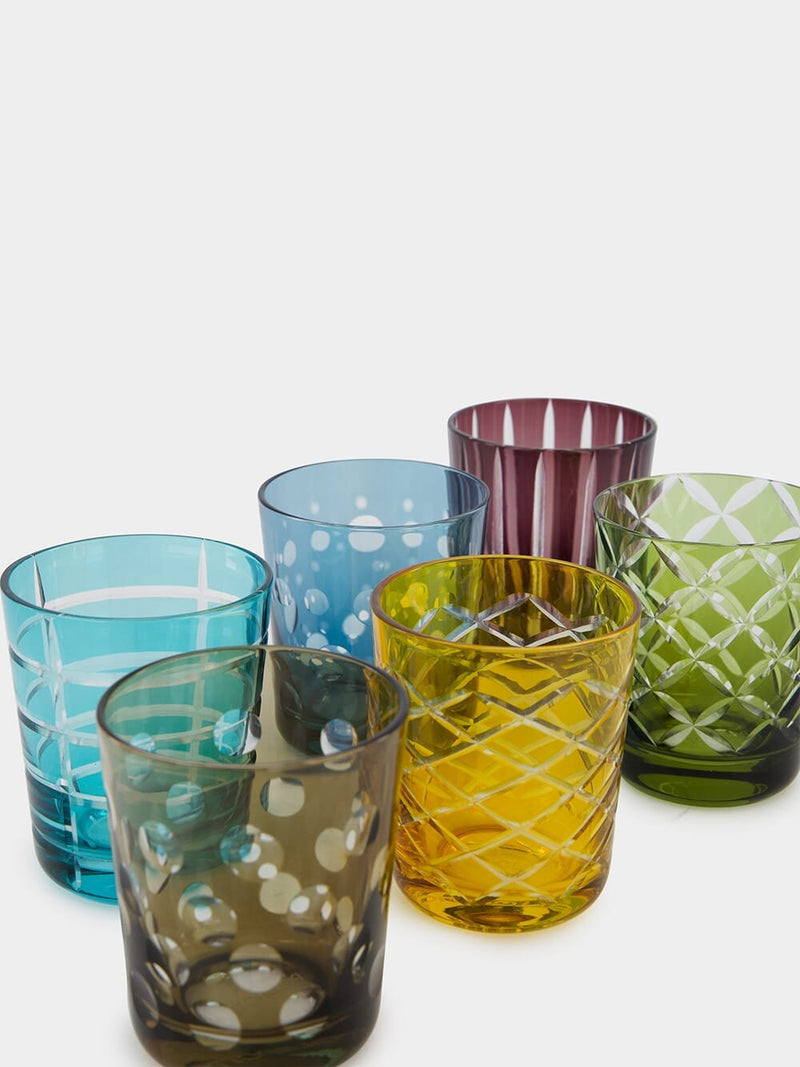 Pols PottenSet of 6 Cuttings Tumblers Glasses at Fashion Clinic