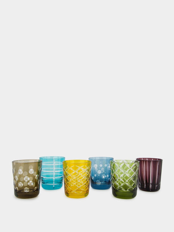 Pols PottenSet of 6 Cuttings Tumblers Glasses at Fashion Clinic