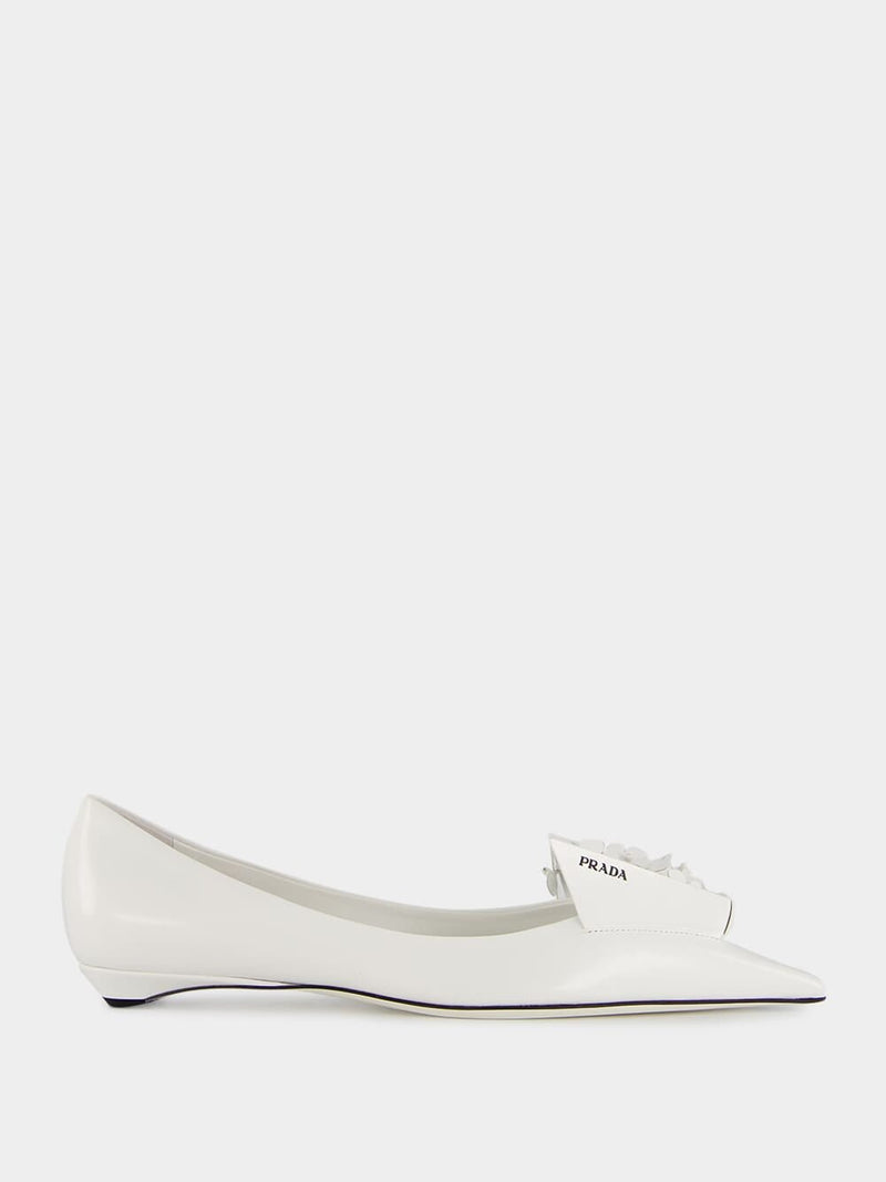 Prada leather clearance ballet flats