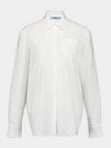 PradaJacquard Poplin Cotton Shirt at Fashion Clinic