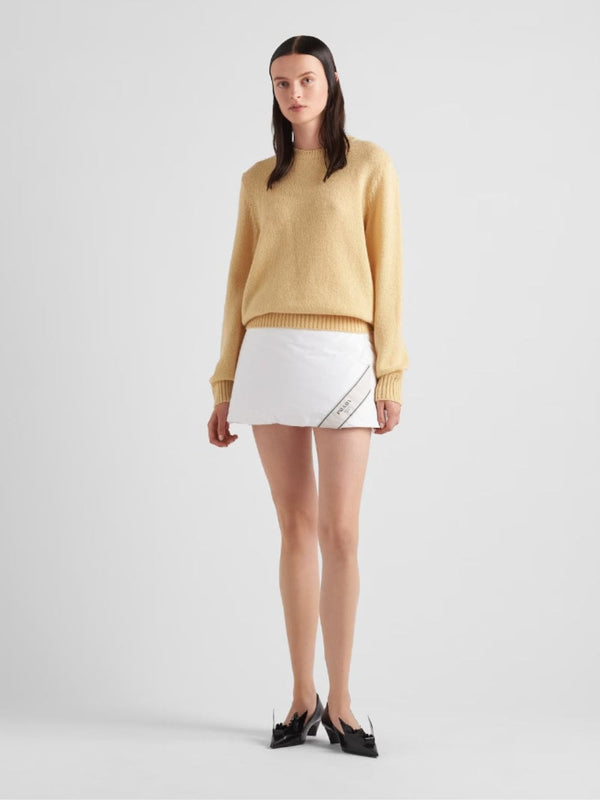 PradaPadded Cotton Miniskirt at Fashion Clinic