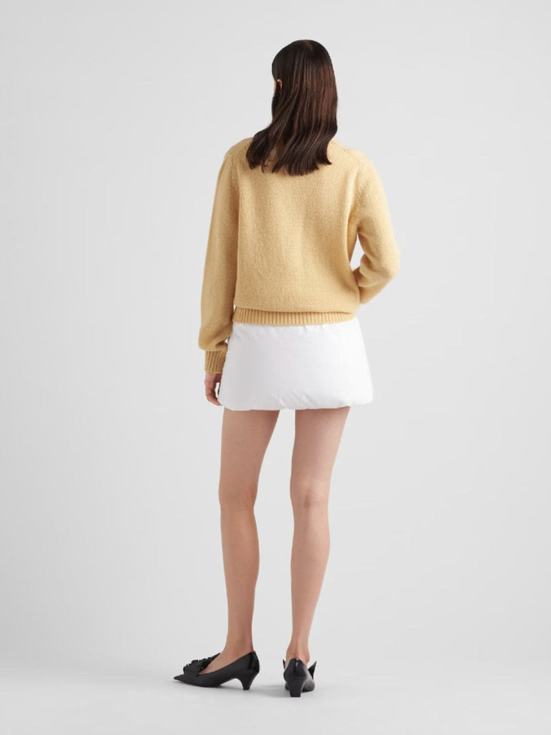 PradaPadded Cotton Miniskirt at Fashion Clinic