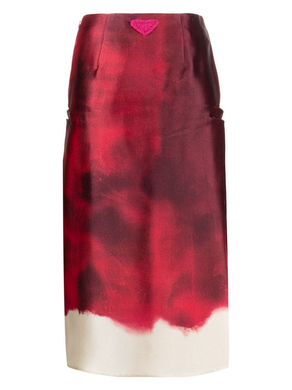PradaPrinted midi skirt at Fashion Clinic