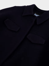 PradaSingle-Breasted Velour Caban Jacket at Fashion Clinic