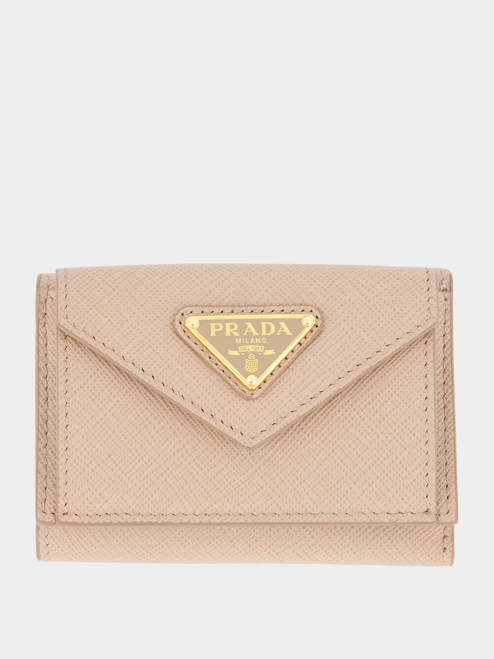 Small saffiano leather wallet prada online
