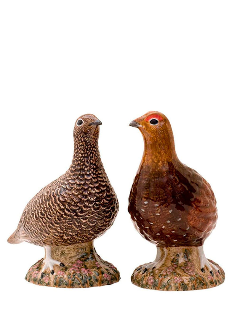 Quail CeramicsSet of 2 Red Grouse figures at Fashion Clinic