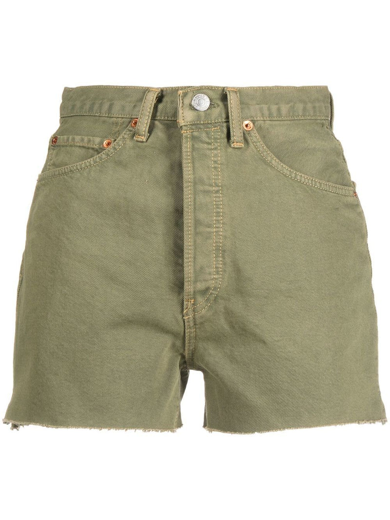 Re/DoneDenim Washed Shorts at Fashion Clinic