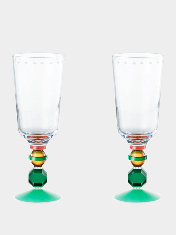 Reflections CopenhagenSet of 2 Mayfair Tall Crystal Glasses at Fashion Clinic