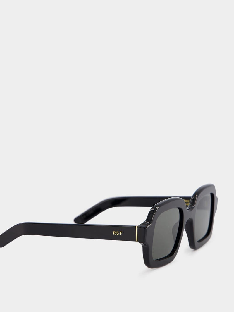 RetrosuperfutureBenz Black Sunglasses at Fashion Clinic