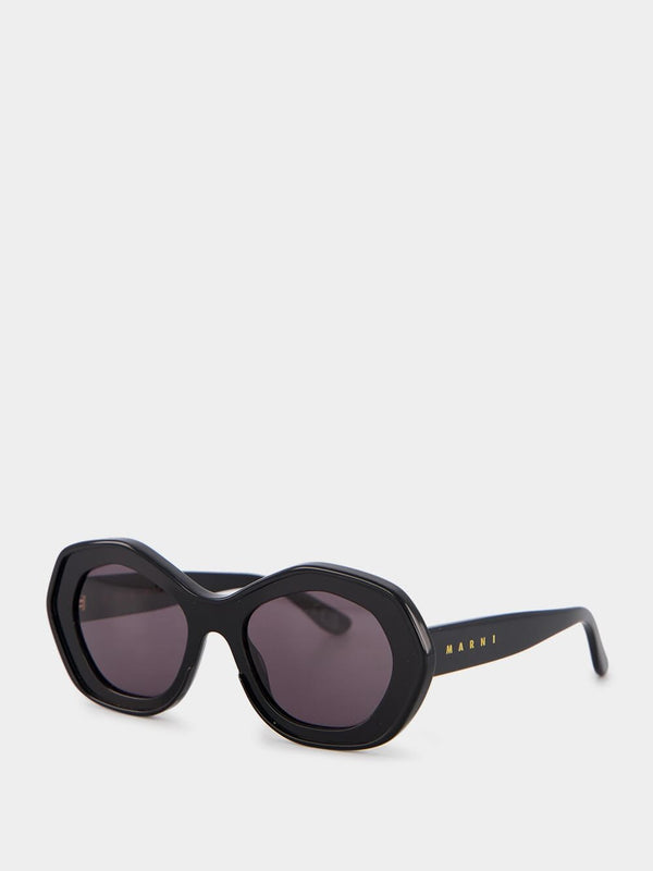 RetrosuperfutureX Marni Ulawun Vulcano Black Sunglasses at Fashion Clinic