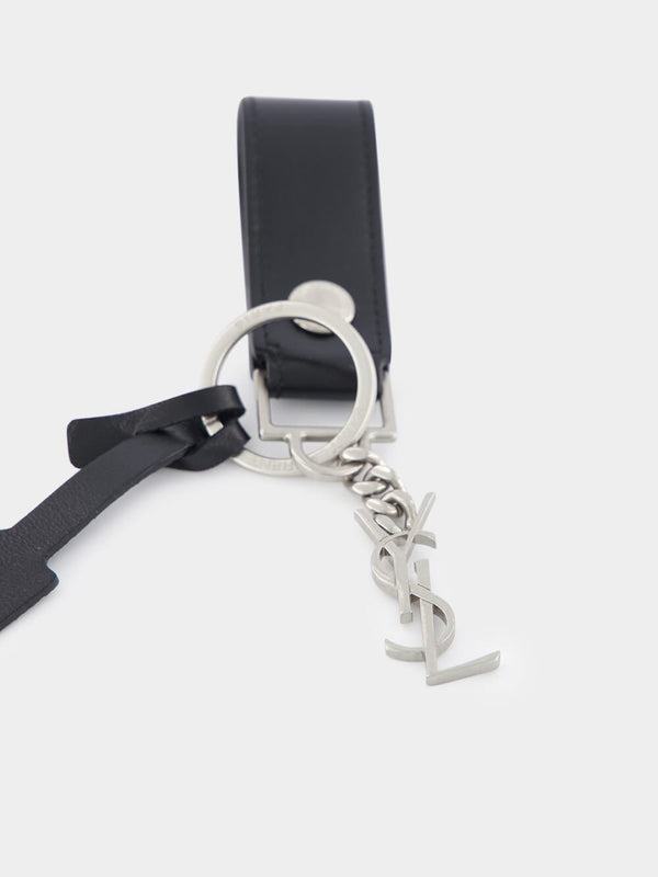 Saint LaurentCassandre Key Ring In Smooth Leather at Fashion Clinic