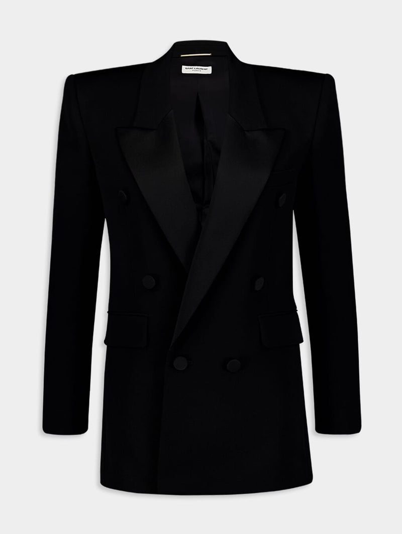 Saint LaurentDouble-Breasted Tuxedo Jacket at Fashion Clinic