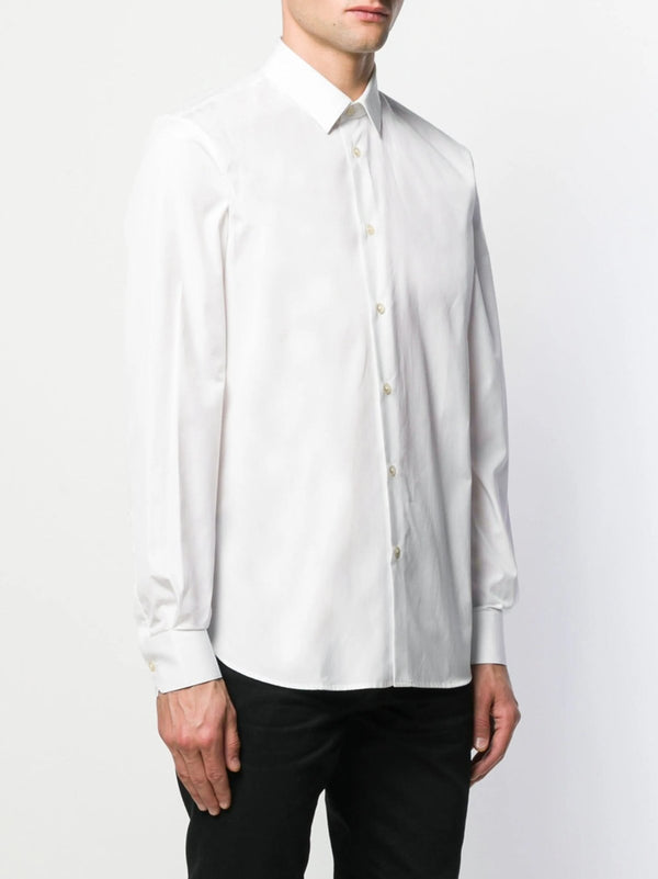 Saint LaurentElegant White Dress Shirt at Fashion Clinic