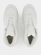 Saint LaurentHigh-Top Leather Sneakers at Fashion Clinic