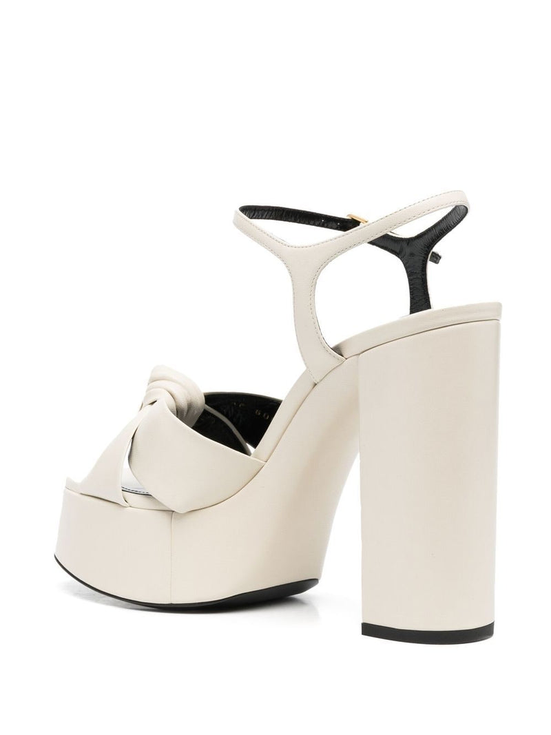 Saint LaurentLeather Platform Sandals at Fashion Clinic
