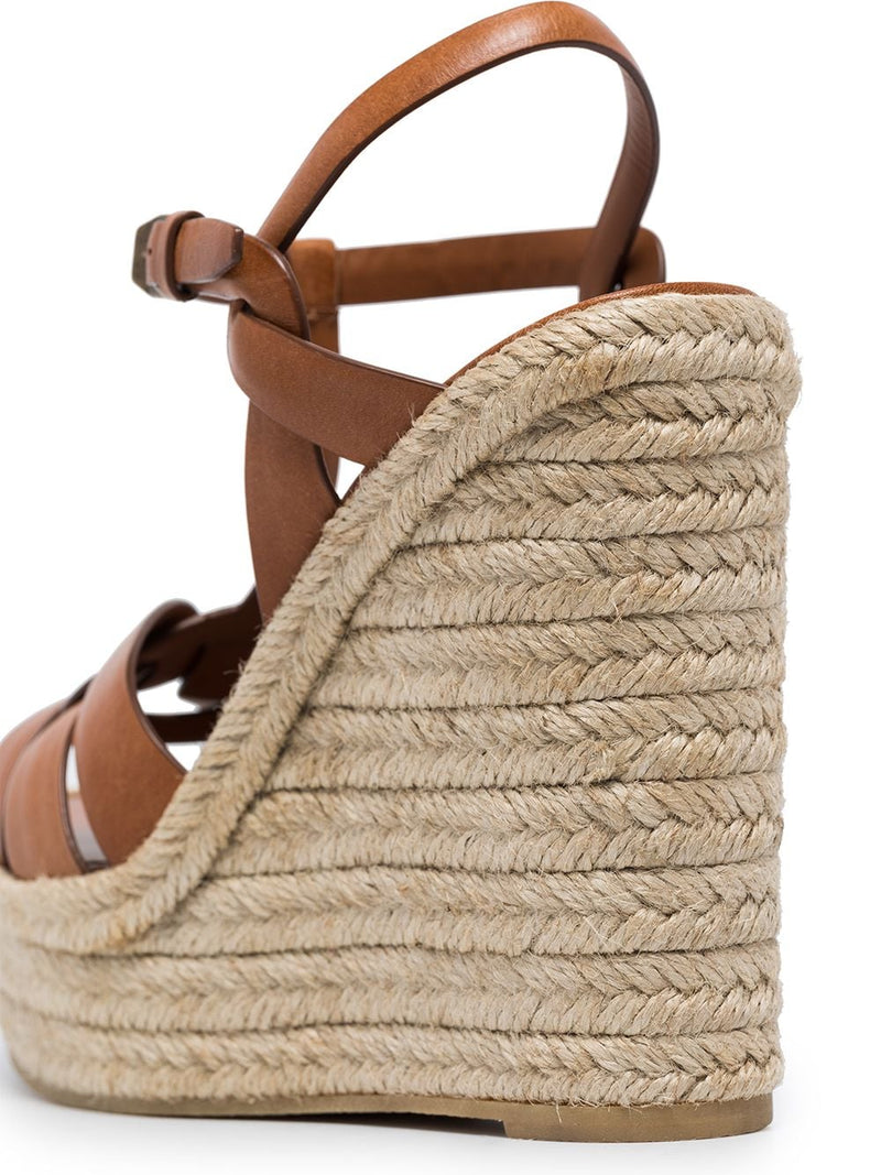 Saint LaurentTribute wedge espadrilles at Fashion Clinic