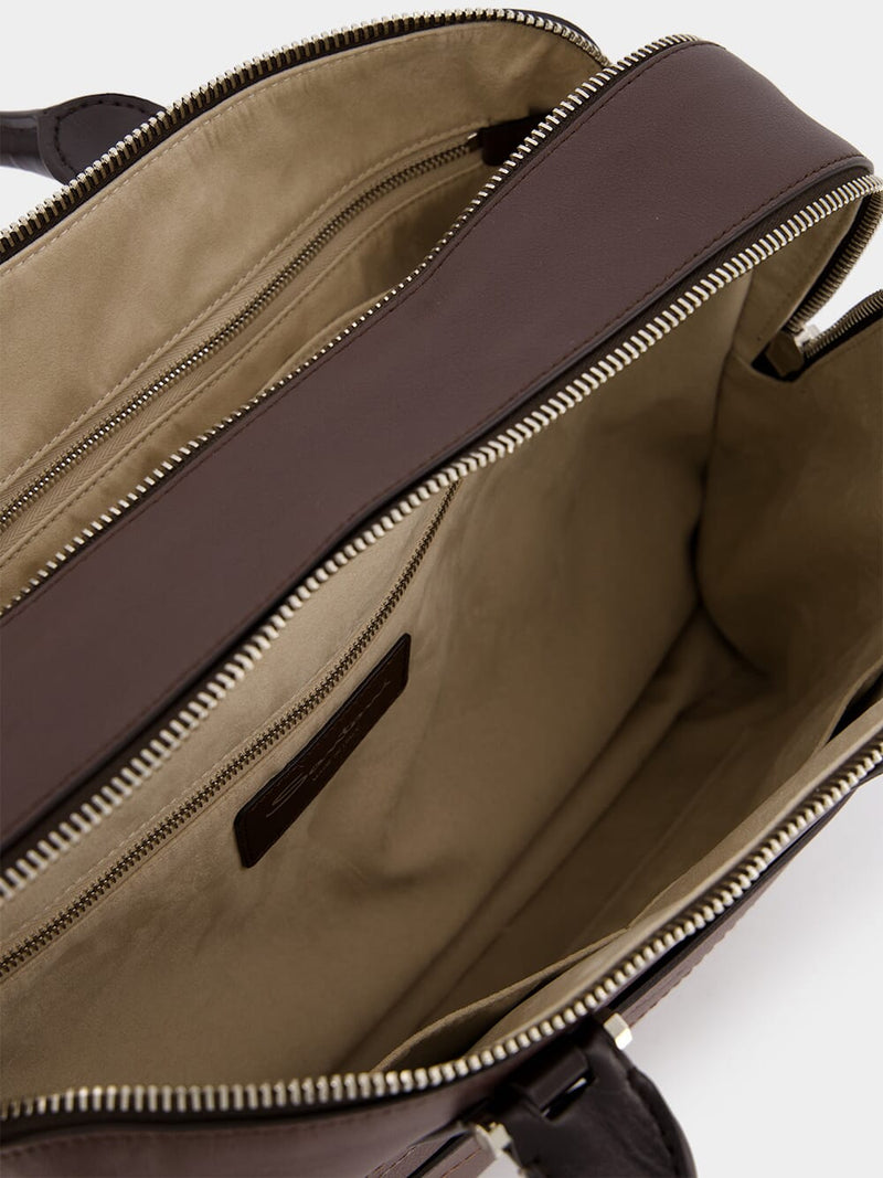 SantoniLeather Laptop Bag at Fashion Clinic