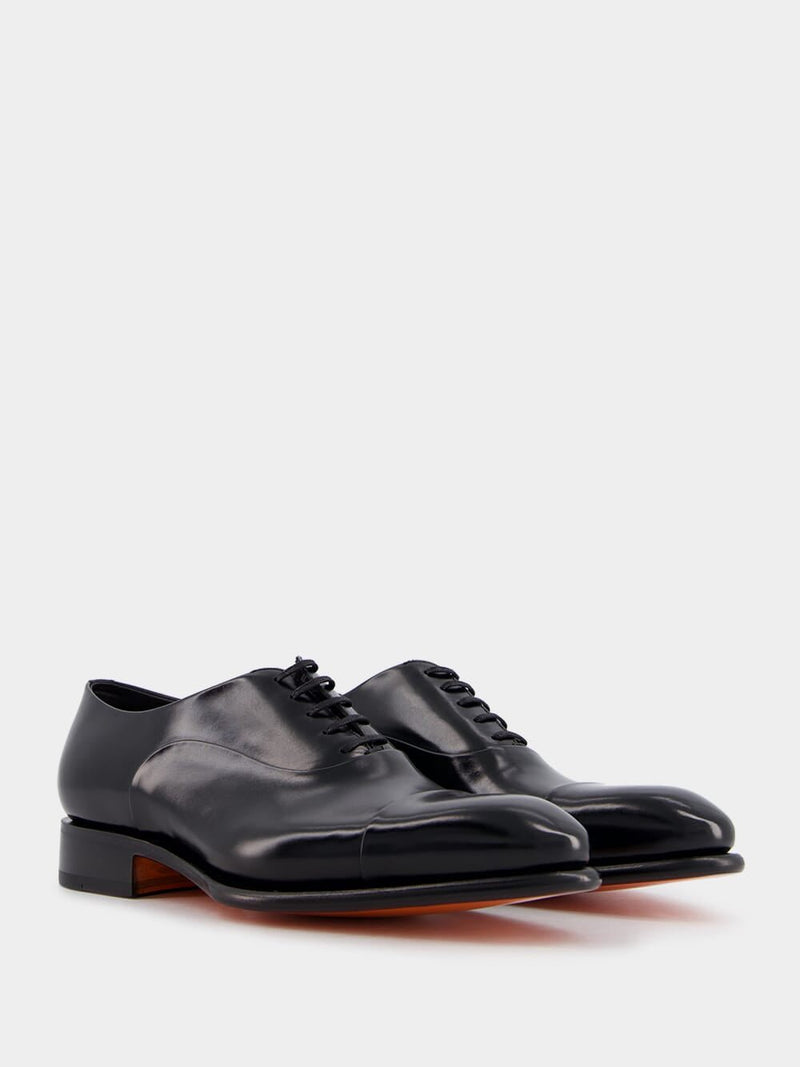 SantoniLeather oxford shoes at Fashion Clinic
