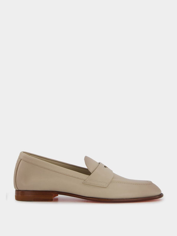 SantoniLeather Penny Loafers at Fashion Clinic