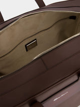SantoniLogo-Stamp Leather Weekend Bag at Fashion Clinic