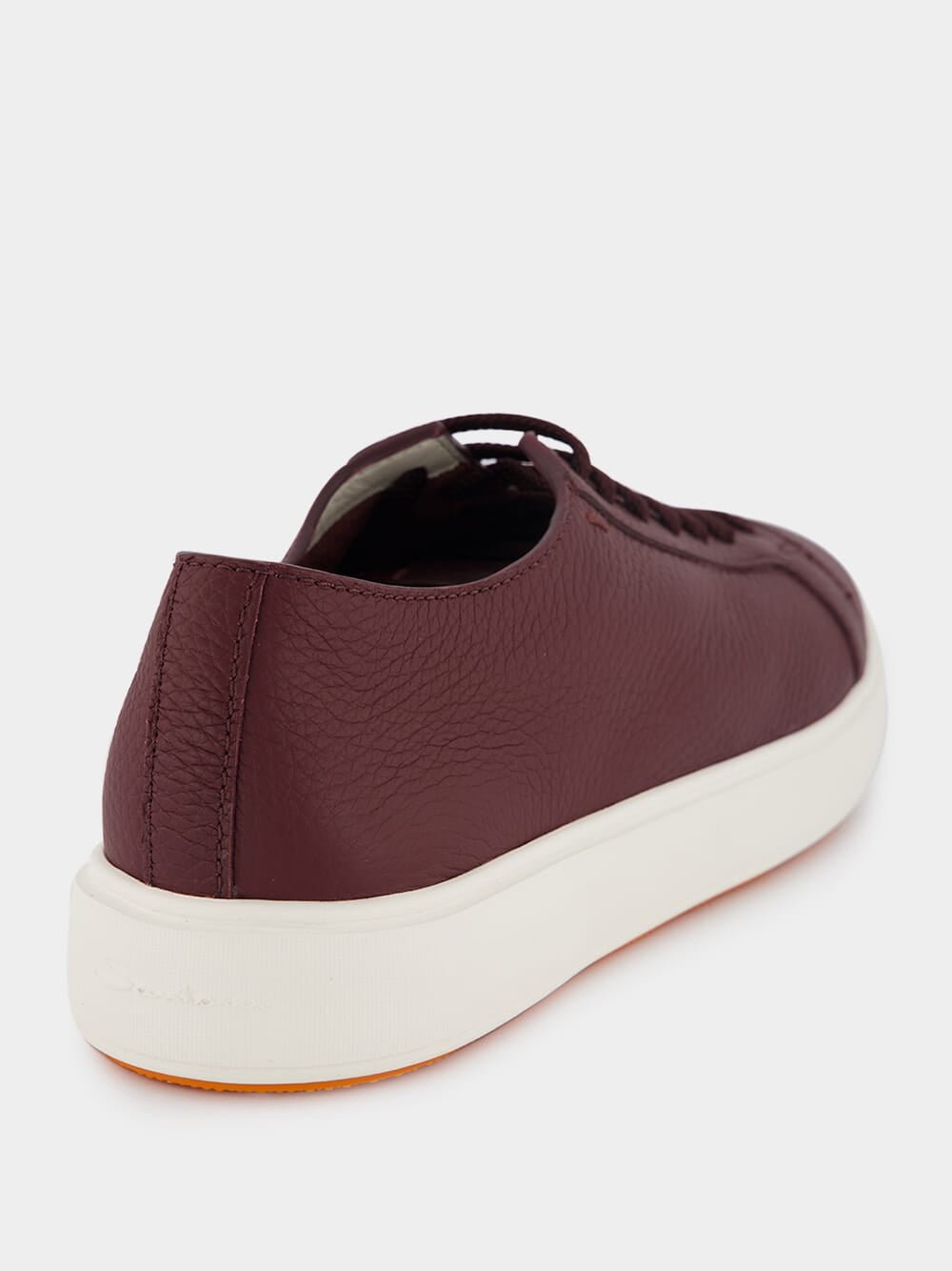 SantoniTextured-Leather Low-Top Sneakers at Fashion Clinic