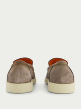 SantoniTonal-Stitching Leather Loafers at Fashion Clinic