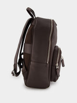 SantoniTumbled Leather Backpack at Fashion Clinic