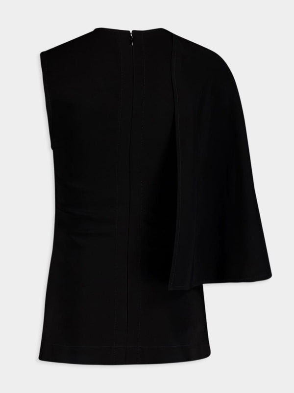 Stella McCartneyBlack One-Shoulder Top at Fashion Clinic