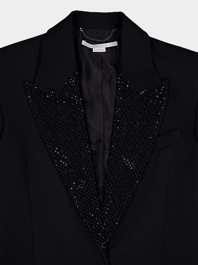 Stella McCartneyCrystal-Embellished Black Blazer at Fashion Clinic
