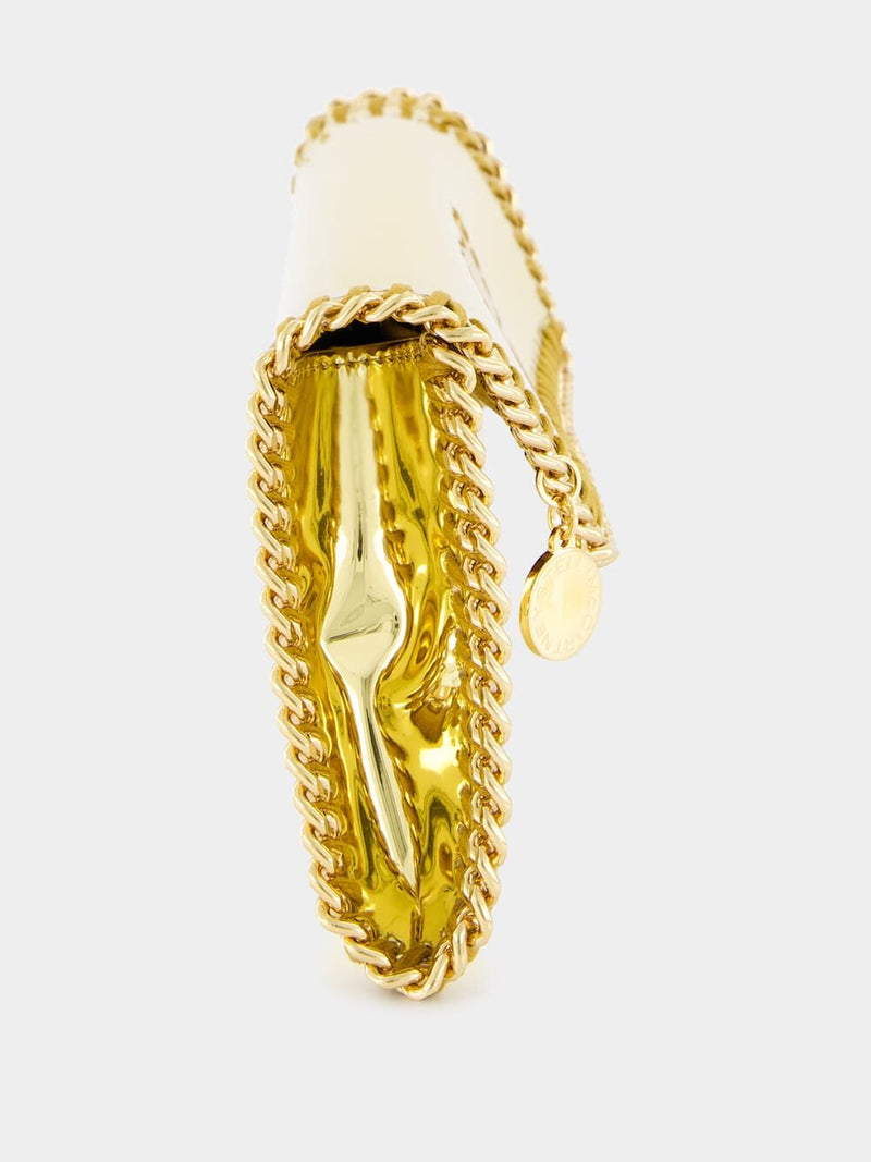 Stella McCartneyFalabella Mirrored Chain-Trimme Clutch Bag at Fashion Clinic