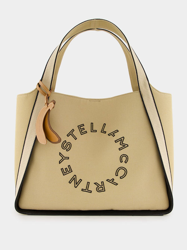 Stella McCartneyLogo Bananatex® Canvas Beige Tote Bag at Fashion Clinic