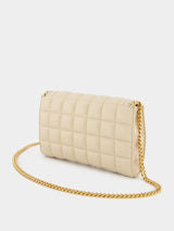 Stella McCartneyQuilted Cream Crossbody Bag at Fashion Clinic
