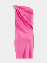 Stella McCartneySatin One-Shoulder Mini Dress at Fashion Clinic