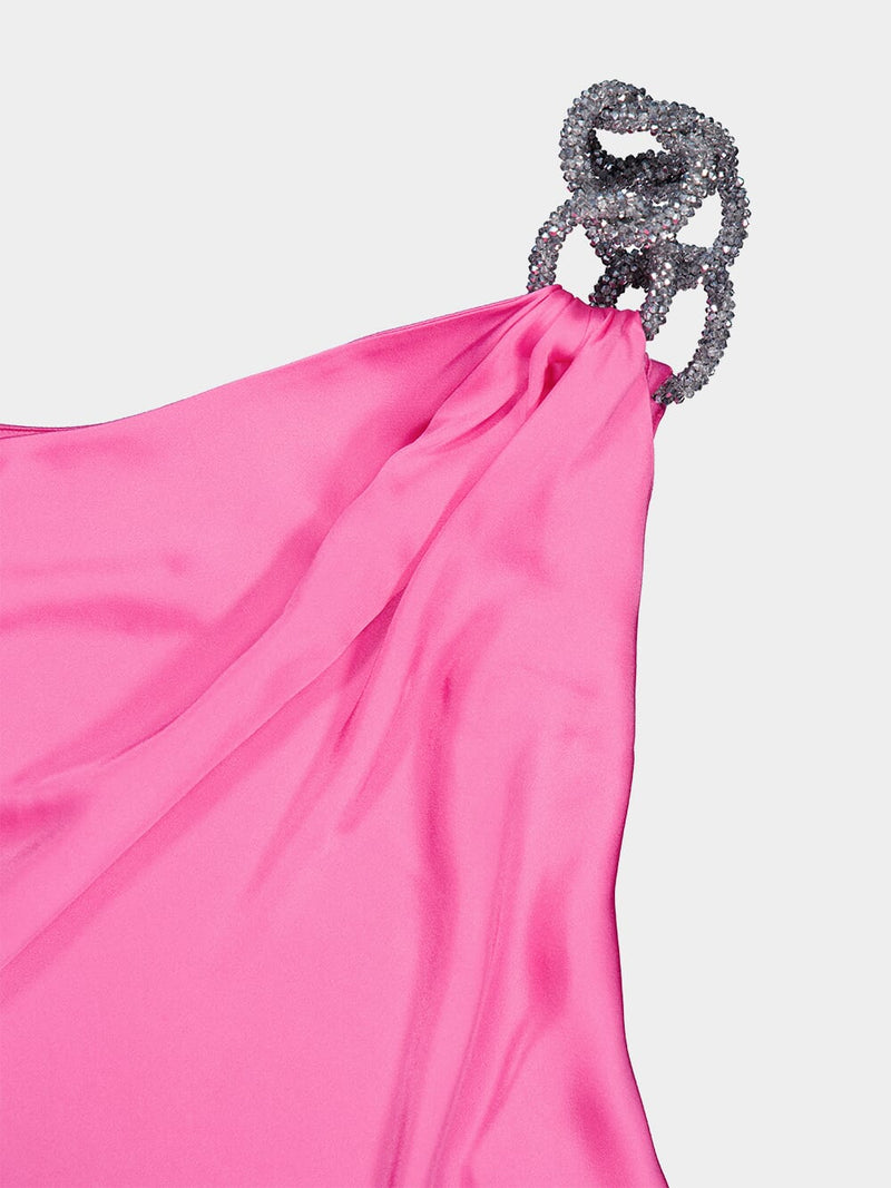 Stella McCartneySatin One-Shoulder Mini Dress at Fashion Clinic