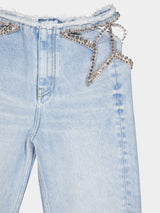 Stella McCartneyStar Cut-Out Denim Trousers at Fashion Clinic