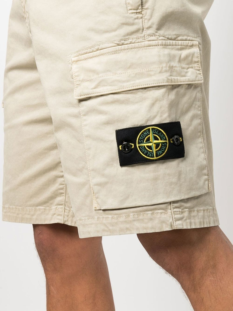Stone Island Cargo Shorts Beige Fashion Clinic