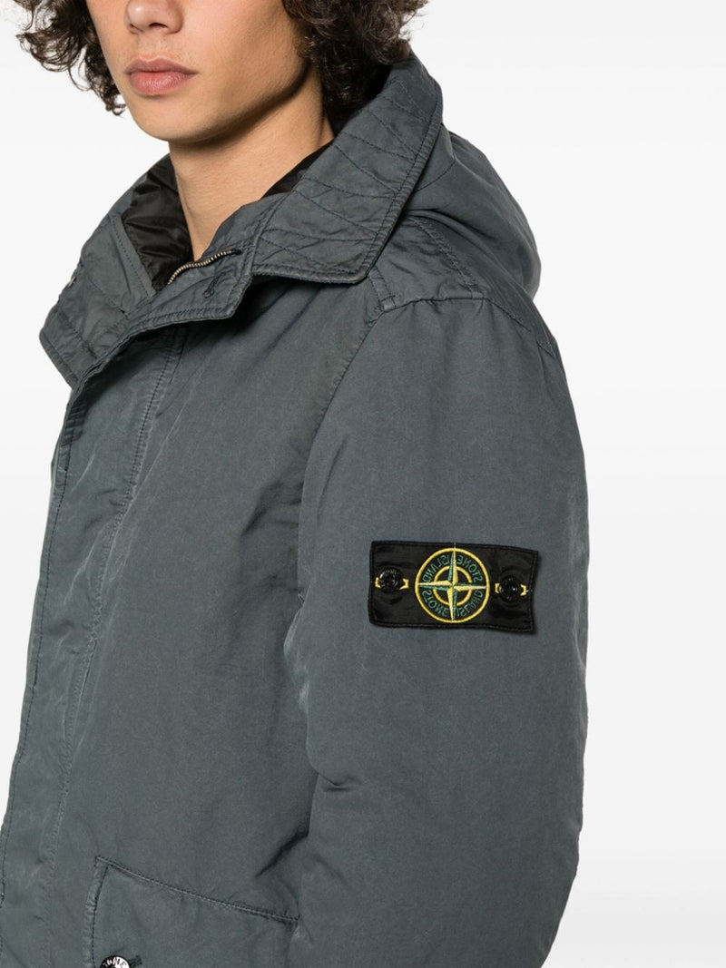 Stone IslandCompass Logo-Patch Jacket at Fashion Clinic