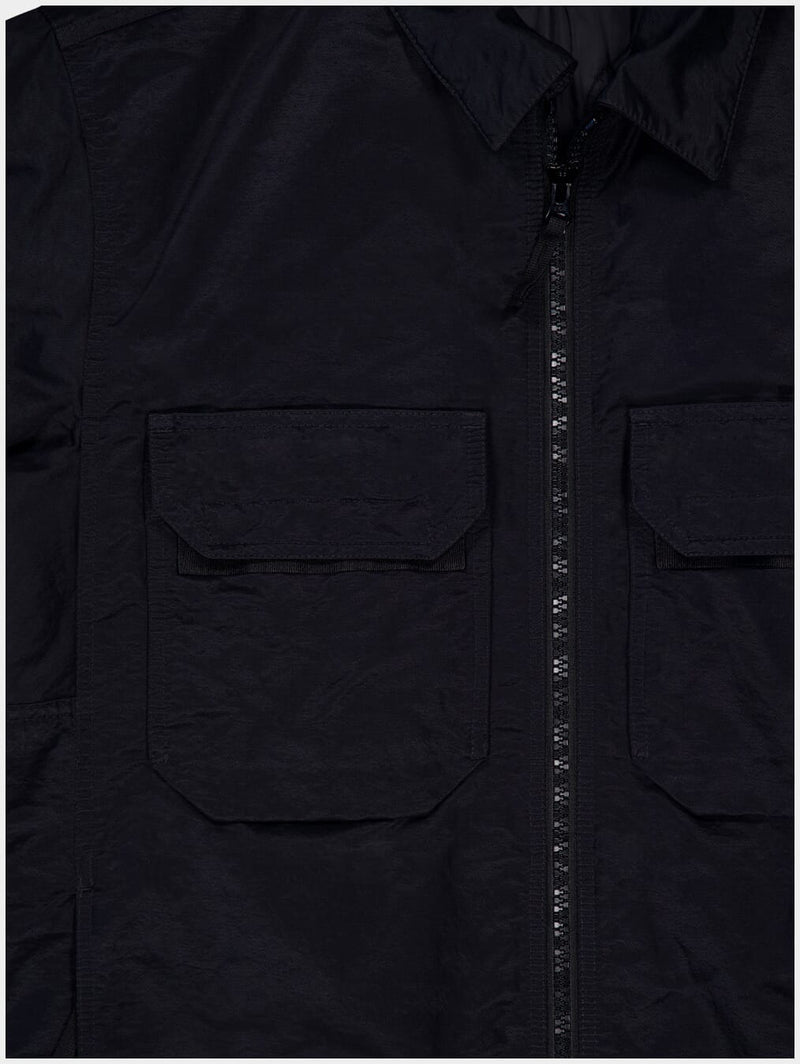 Stone IslandNylon Twill Black Shirt Jacket at Fashion Clinic