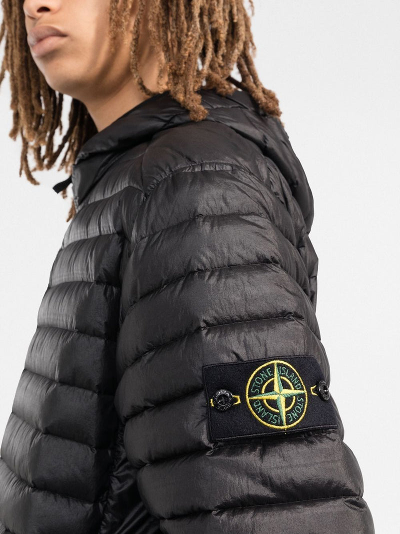 Stone IslandQuilted Hooded Down Jacket at Fashion Clinic