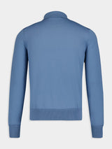 Tom FordBlue Polo Knit Sweater at Fashion Clinic