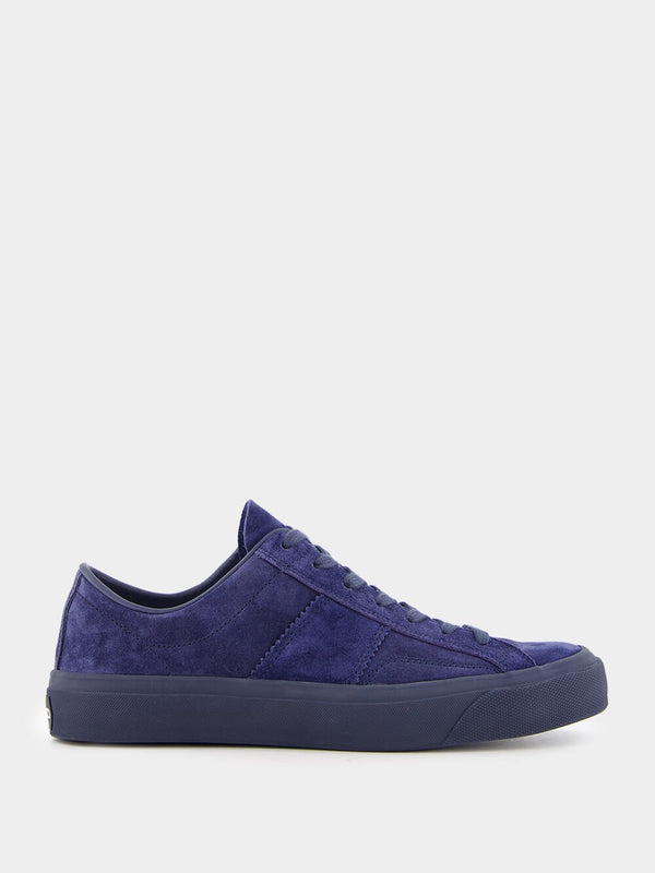 Tom FordClassic Blue Suede Sneakers at Fashion Clinic