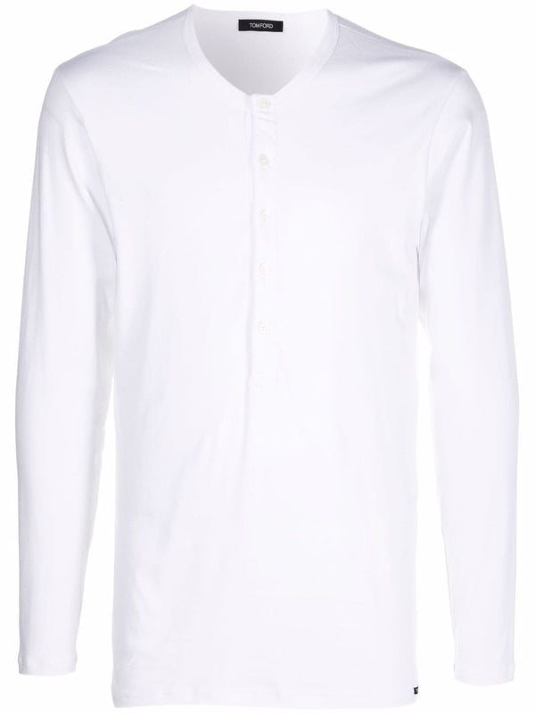 Tom FordCotton Long-Sleeved Henley at Fashion Clinic